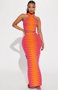 Sunset Glow Midi Dress 🧡💖