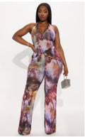 Elegant marble print jumpsuit 🤍