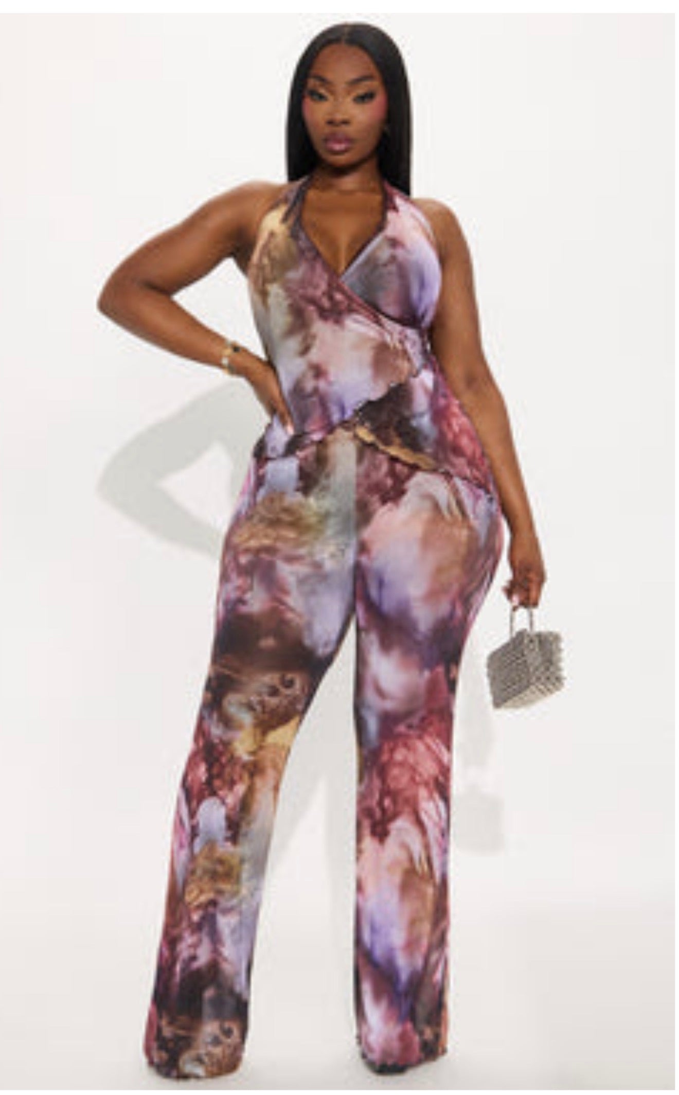 Elegant marble print jumpsuit 🤍