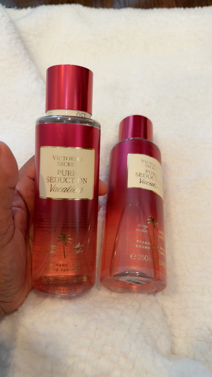 Pure Seduction Vacation – Dewy Melon & Solar Amber Body Mist (250ml)
